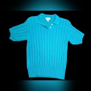 Hogan Vintage Blue Crew Neck Sweater Size Medium